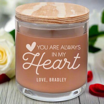 Personalized Valentine's Day Scented Candles