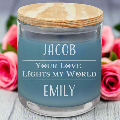 Personalized Valentine's Day Scented Candles