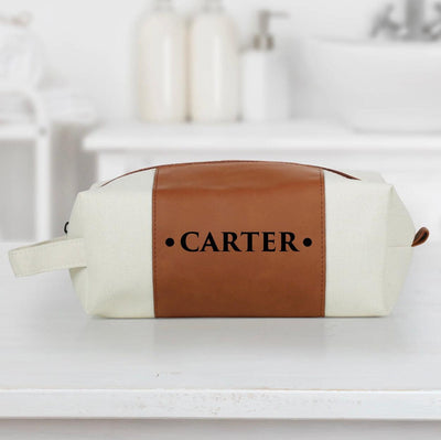 Personalized Vegan Leather Toiletry Bags - - Gifts For You Now