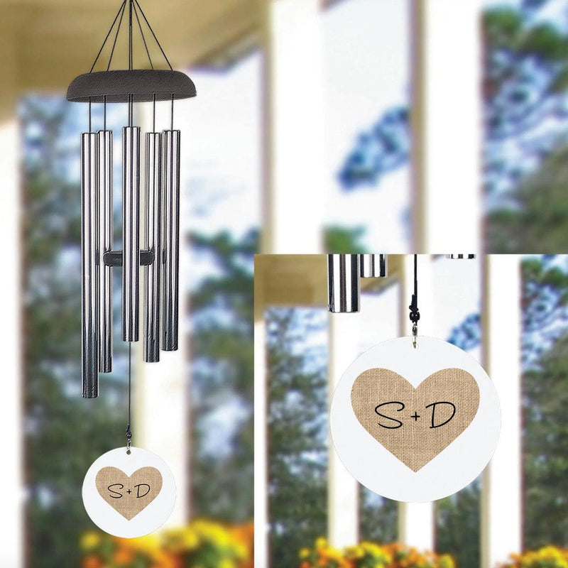 Personalized Hearts Wind Chimes - - Gifts For You Now