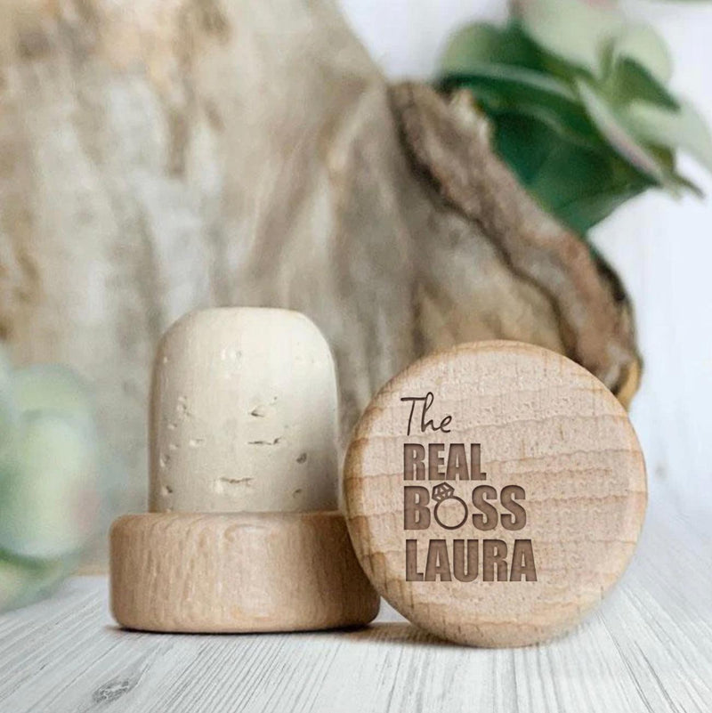 Personalized Wine Cork Stoppers - Couples Designs -  - Lazerworx