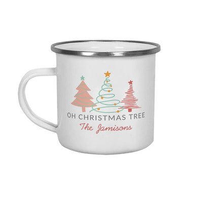 Personalized Oh Christmas Tree Stainless Steel Camp Mug -  - Gifts For You Now