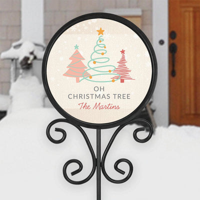 Personalized Oh Christmas Tree Magnetic Sign Set -  - Gifts For You Now