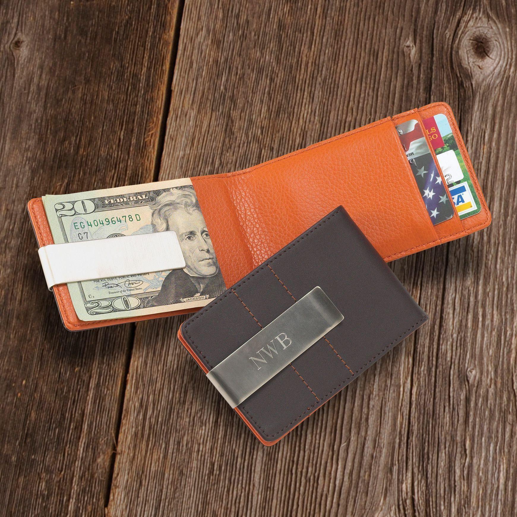 Engraved Money Clip & Credit Card Holder in Silver - Executive