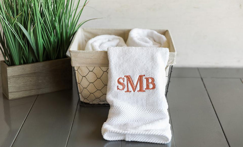 Monogrammed Hand Towel, Personalized Bath Towel, Hand Towels