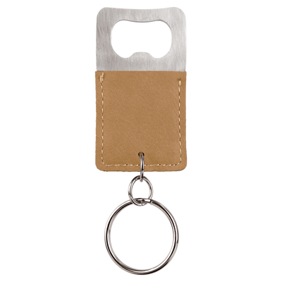 Personalized Key Chain Bottle Opener - Light Brown - Completeful