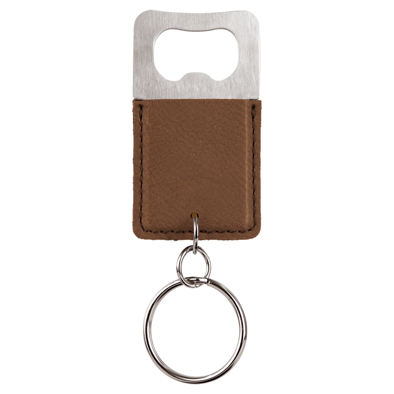 Personalized Key Chain Bottle Opener - Dark Brown - Completeful