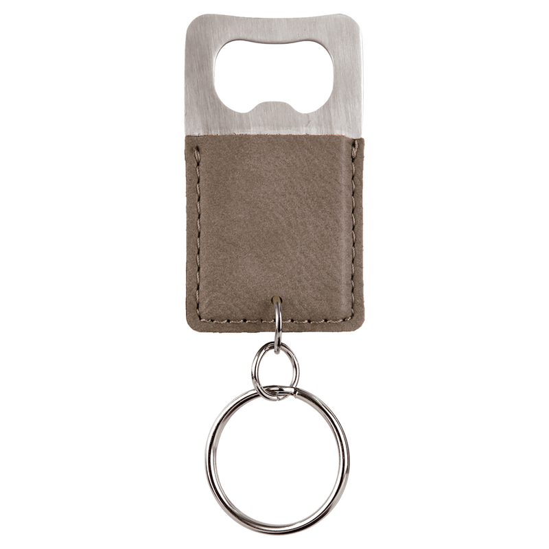 Personalized Key Chain Bottle Opener - Gray - Completeful