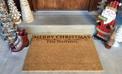 Personalized Christmas Coir Doormats -  - Completeful