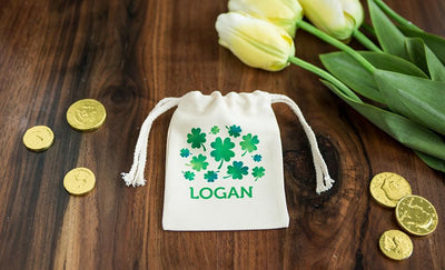 St. Patrick’s Day Personalized Small Gift Bags -  - Wingpress Designs