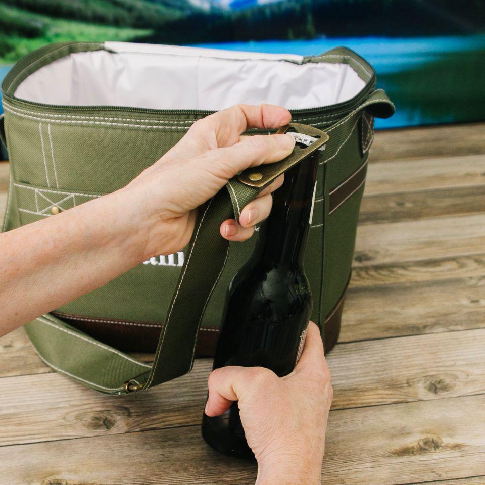 Personalized Beer Cooler Bag, Groomsmen Gift, Monogrammed