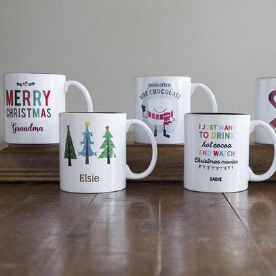 Personalized Christmas Tree Christmas Mug - - Completeful