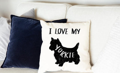 Personalized Dog Breed Throw Pillow Covers -  - Wingpress Designs